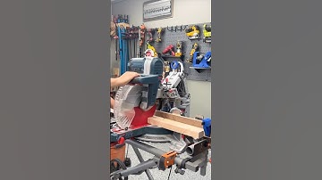 How to make repeated cuts of any length on a miter saw without a fancy miter station.  #woodworking