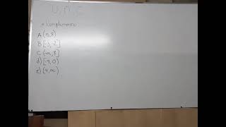 complemento de intervalos