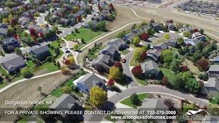 Orchard Glen Subdivision, Aerial Tour, Erie Colorado