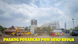 Second Pier Head on the Edge of Maguwo Ring Road Has Started Scaffolding Installation ‼️