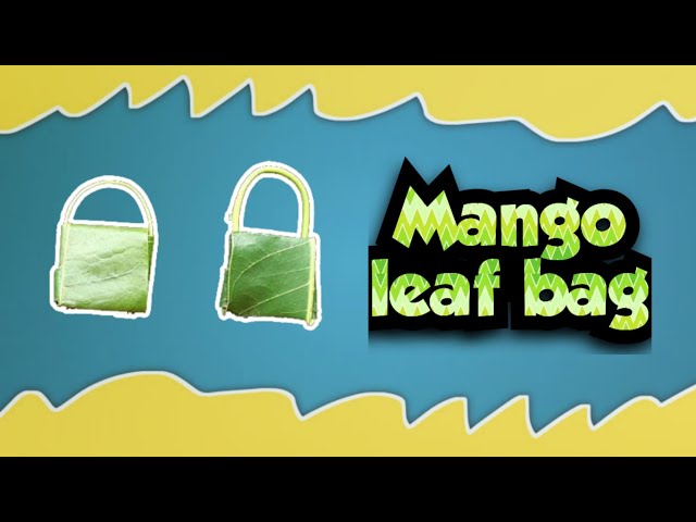 How to make a BAG with mango leaf. 