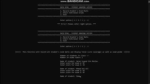 SEMM1013 - C Project (Student Grading System)