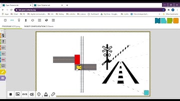 Open Roberta Lab  mini-challenge (using color to color sensor)