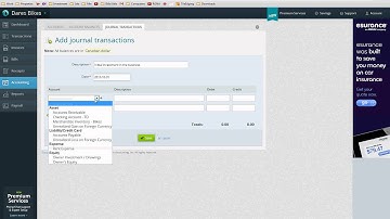 Wave Accounting - Creating journal entries