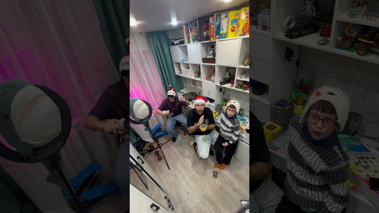 Новогодний режим кота и чашки 