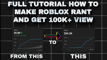 Hoe je Roblox Rant-video