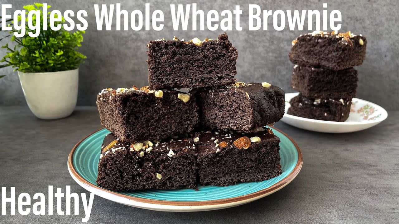 HEALTHY Whole Wheat Brownie | Eggless Whole Wheat Brownie | No Maida | No White Sugar | Best Bites