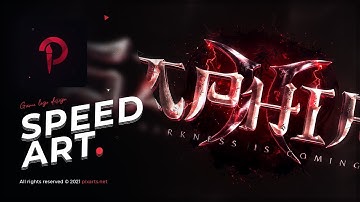 Creating EPIC GAME LOGO DESIGN "SAPHIRA" in PHOTOSHOP ● Speed Art