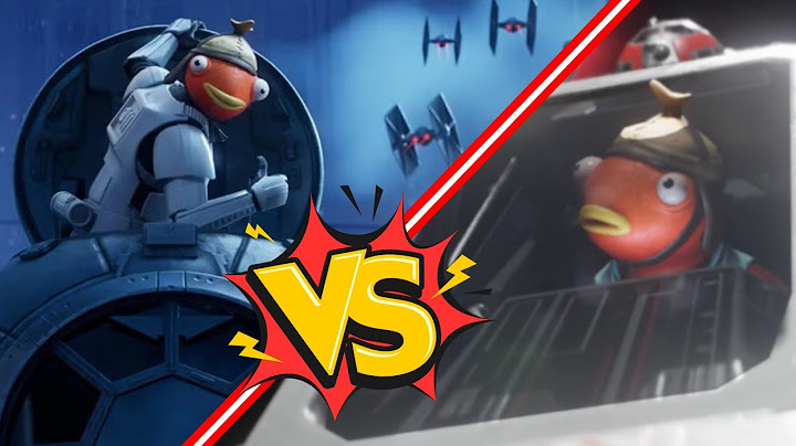 Combate de Cazas en Fortnite x Star Wars.