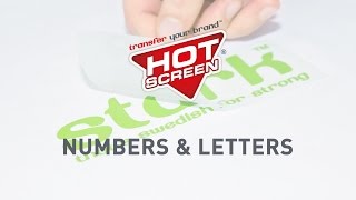 Hotscreen.se Numbers & Letters Tutorial