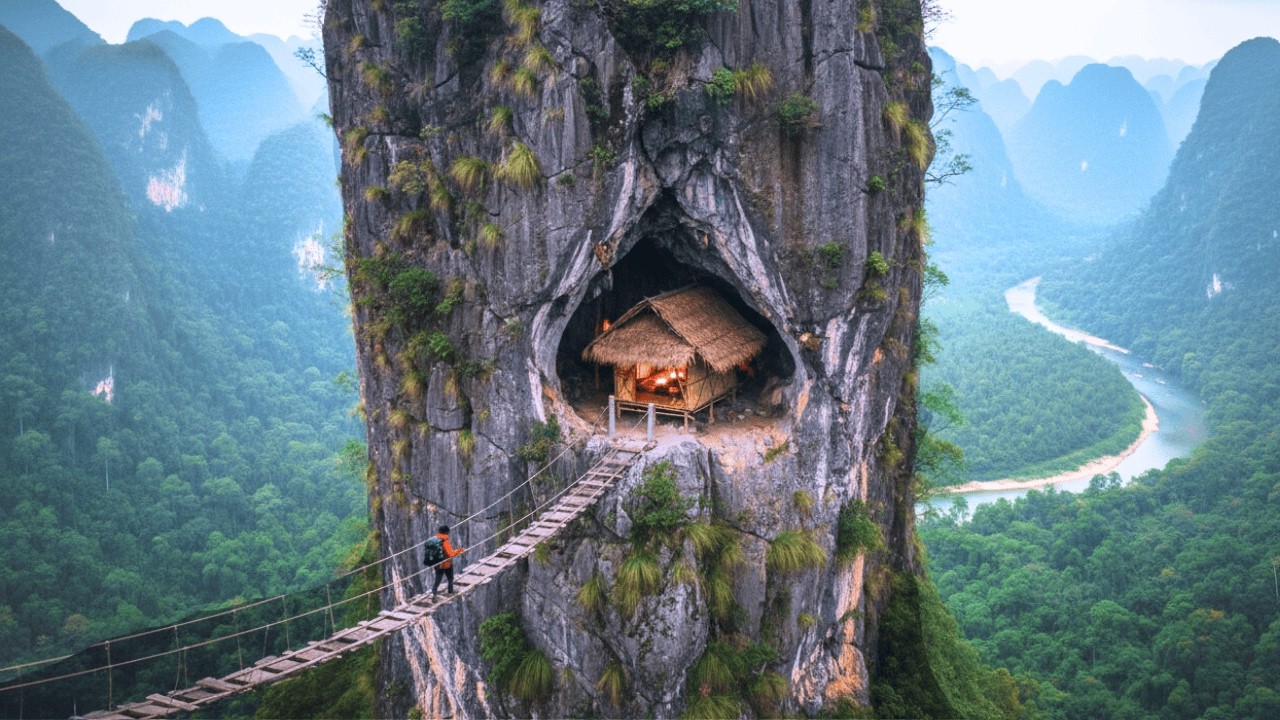 Timelapse: 100 Days Alone in a House Built Inside a Cliff