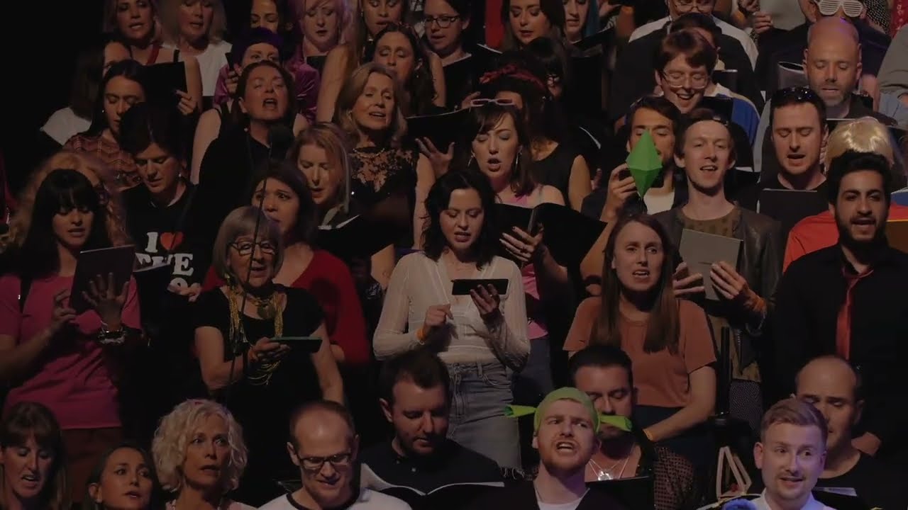London City Voices perform The Milliennium Mashup at their Spring Concert 2023 at the Hackney Empire