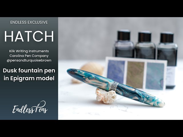 Kilk×HATCH Dusk (EF) 万年筆 Kilk x ‪@pensandturquoisebrown‬ Dusk | Epigram Fountain Pen - YouTube