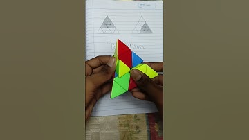 Pyramid cube solve magic trick #pyramid