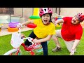 Jannie Pretend Play Learning How to Ride a Bike | Fun Kids Outdoor Adventures