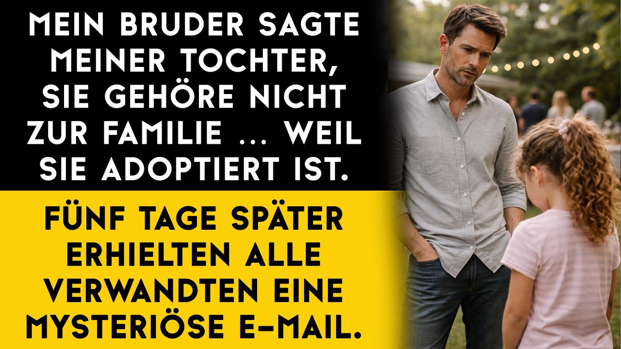 Mein Bruder ignorierte meine Tochter, weil sie adoptiert ist. Bis ich den wahren Grund erfuhr