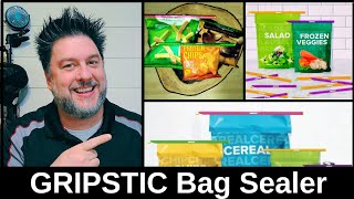 Gripstic bag sealer. Reusable Chip Clips, Bag Clips. Airtight & Waterproof Seal. Kid friendly [566]