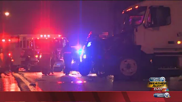 Multiple lanes closed on I-95 SB in Fort Pierce