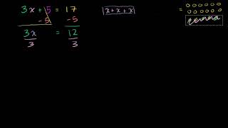 Math Grade 7 - Two step equations intuition