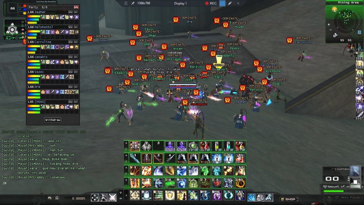 RF ONLINE UNITY - GVG - DOMINATE [Bellato] VS NOCTURN [Accretia] - YouTube