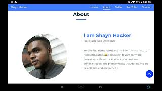 Details Demo of Personal/Portfolio Website - HTML 5 & CSS, JS & PHP Guide
