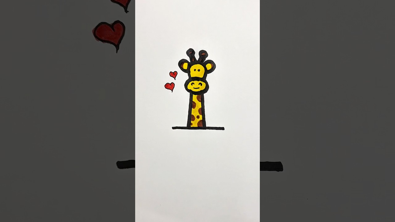 Drawing giraffe 😍