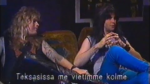 W.A.S.P.-Blackie Lawless and Chris Holmes interview for Finnish TV 1985