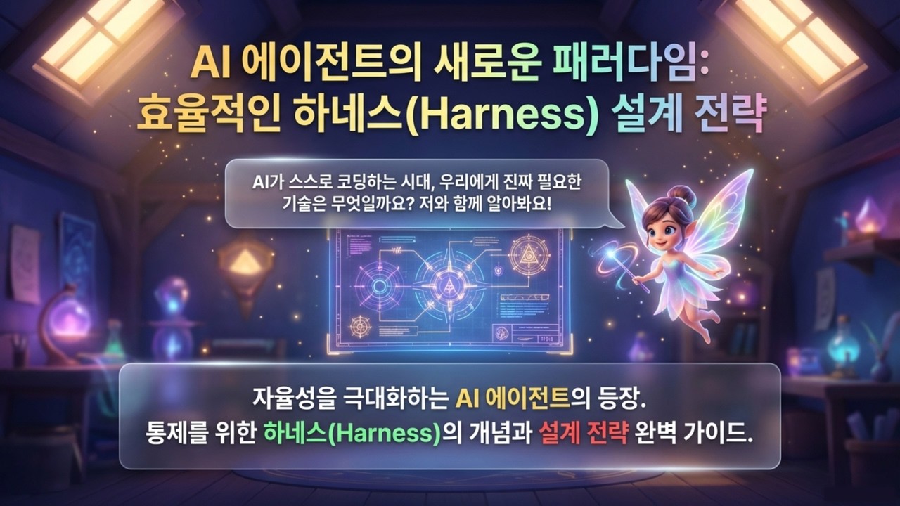 ⁣'하네스(Harness)' 시스템 구축 전략 | AI 모델 업그레이드보다 중요한 '하네스' 설계: AI 에이전트를 길들이는 법