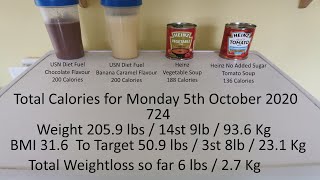 Soup and Shake Diet Day 29 (28th September - 5th October)
