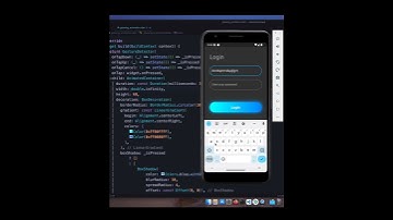Flutter login screen demo with success alert dialog