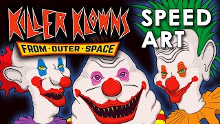 Illustrating Killer Klowns From Outer Space | Speed Art | Adobe Illustrator