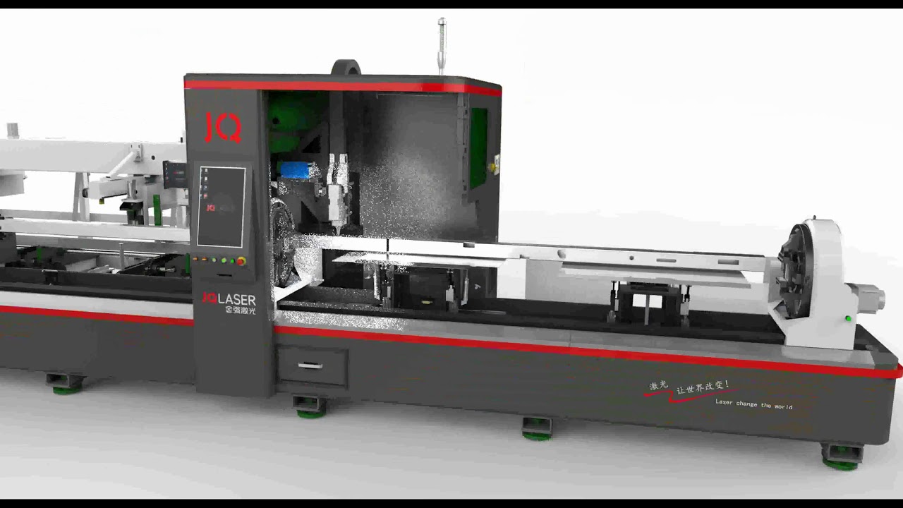 JQ LASER FLT 6020ET three chucks high precision tube laser cutting