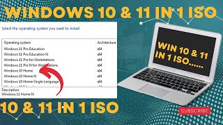 windows 11 & windows 10 in 1 iso file  | both windows 10 & 11 in one iso easy to create iso 10 & 11