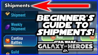 SWGOH Beginner's Guide to Shipments - Every Shop!  Priorities, What to Farm, What Not to Farm!