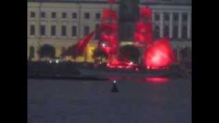 Алые Паруса 2012: Проход Бригантины .Scarlet Sails:st. Petersburg, Russia