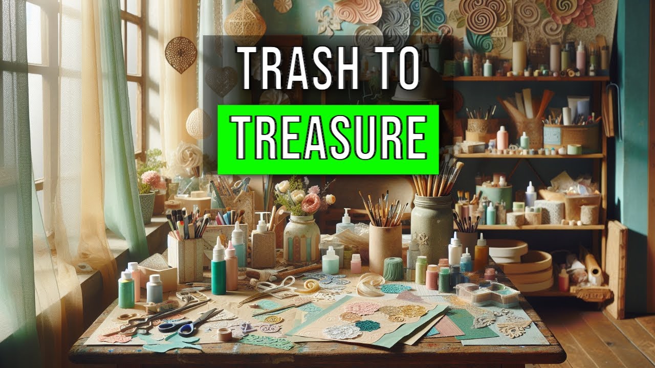 Magic Trash Project Turn Trash to Treasure with Decoupage Magic - YouTube