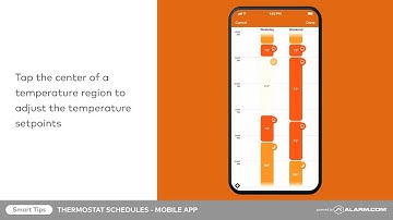 How to Schedule Your Alarm.com Smart Thermostat (Mobile App)