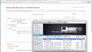 Adding a video or movie file to Moodle 2