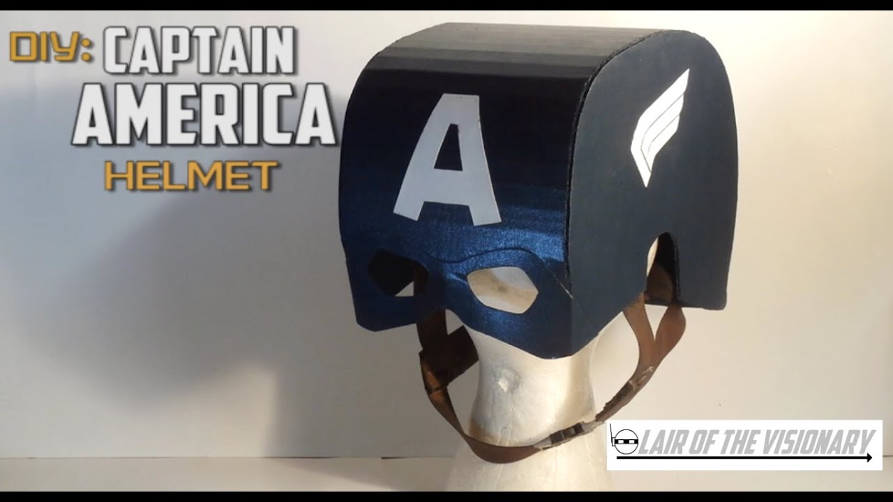 DIY Captain America Helmet Lair of the Visionary YouTube