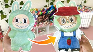 DIY 3D Labubu paper squishy Tutorial! + clothes and accessories