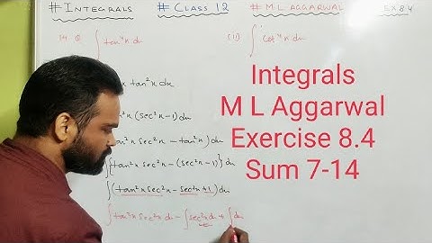 integrals class 12 isc || M L Aggarwal || Exercise 8.4 || integration by substitution || Integration