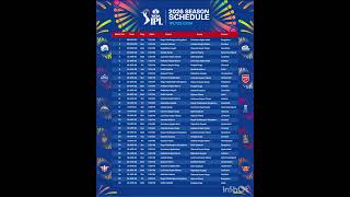 IPL Schedule 2026 👆 #worldcup