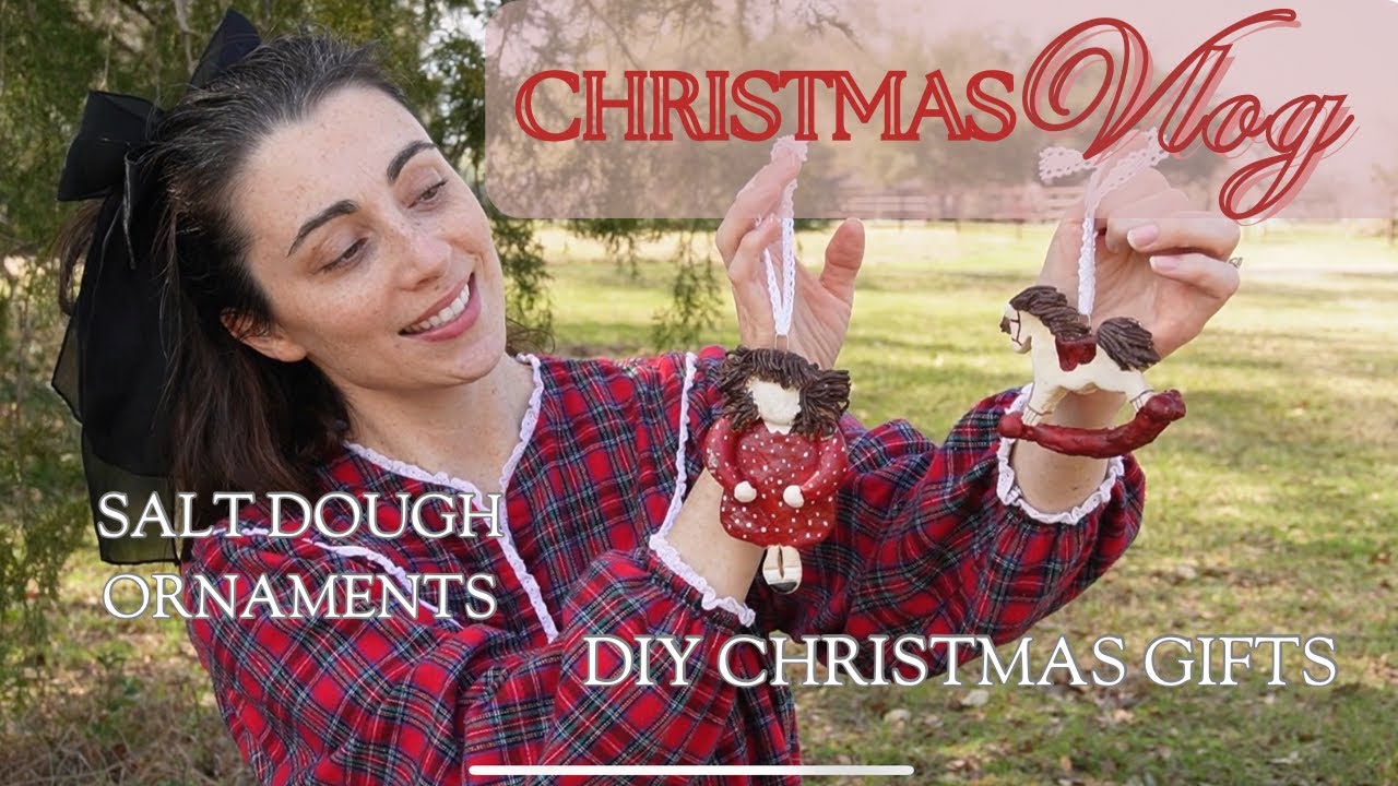 Crafting Salt Dough Ornaments | DIY Christmas Gifts | Christmas vlog | recipe in video |