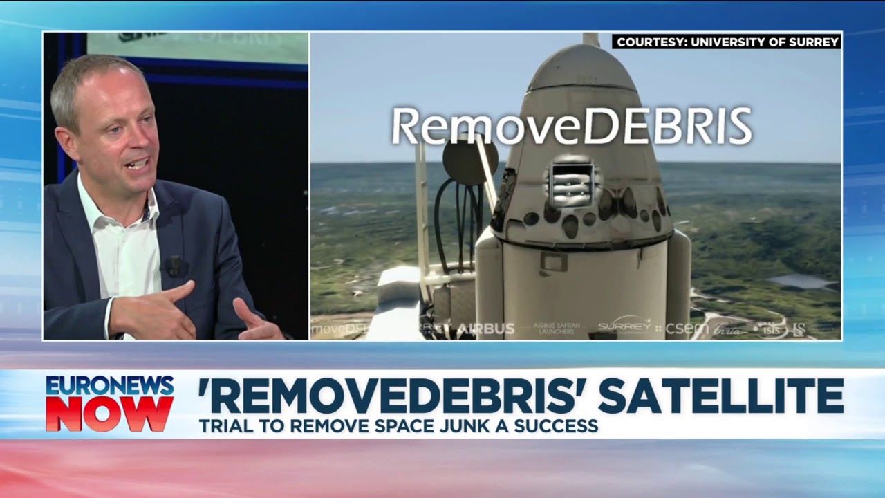 RemoveDEBRIS satellite trial to remove space junk a success