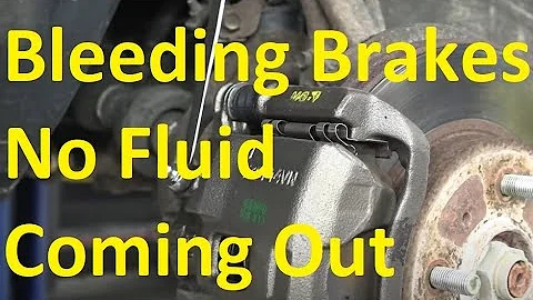 7 Causes when Bleeding Brakes and No Fluid is Coming Out
