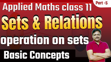 SETS Ex-5.3 Basics | Sets & Relations 2024-25 | Ch-5 Part-5 | Applied Math Class 11 | Gaur Classes
