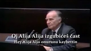 Oj Alija Aljo - Sırp Savaş Şarkısı (Alija İzzetbegoviç hakkında) | Türkçe