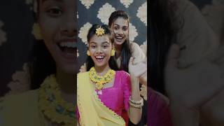 My Sister Self Bridal Haldi Makeup Tutorial🧡l#makeup#shorts#haldi#bridal#sonalimakeover #sangeet