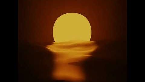 Sunset over Horizon 🌅   Made Using Blender #blender #sunset #horizon #waves #sun