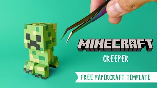 Creeper Minecraft Paper Craft Model  Free Printable Papercraft Templates